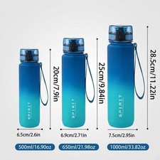 Sports Water Bottle Gym Travel Drinking Leakproof Bottle BPA-Free NEW 1000ml