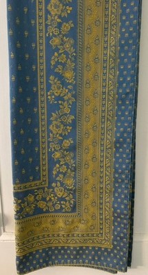 Marat d'Avignon French Blue + Golden Rod Yellow Rectangular Tablecloth