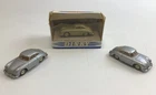 Dinky Cars-3x Porsche 356A-Diecast Model Cars Vintage Toy-Silver-Collectible