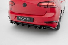Maxton Design Heckansatz Diffusor passend für VW Golf R Hatchback R Mk7 FL schwa