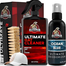 Ultimate Hat Cleaning Kit for All Types of Hats - Hat Cleaner with Brush and Deo
