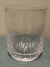 Rare Simon Pearce Silver Lake 8" Hurricane Candle Holder Or Vase Signed