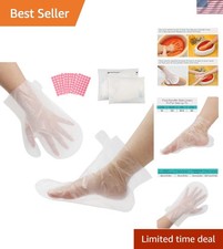 Paraffin Wax Liners, 200pcs Larger and Thicker Plastic Hand and Foot Bags, Pl...