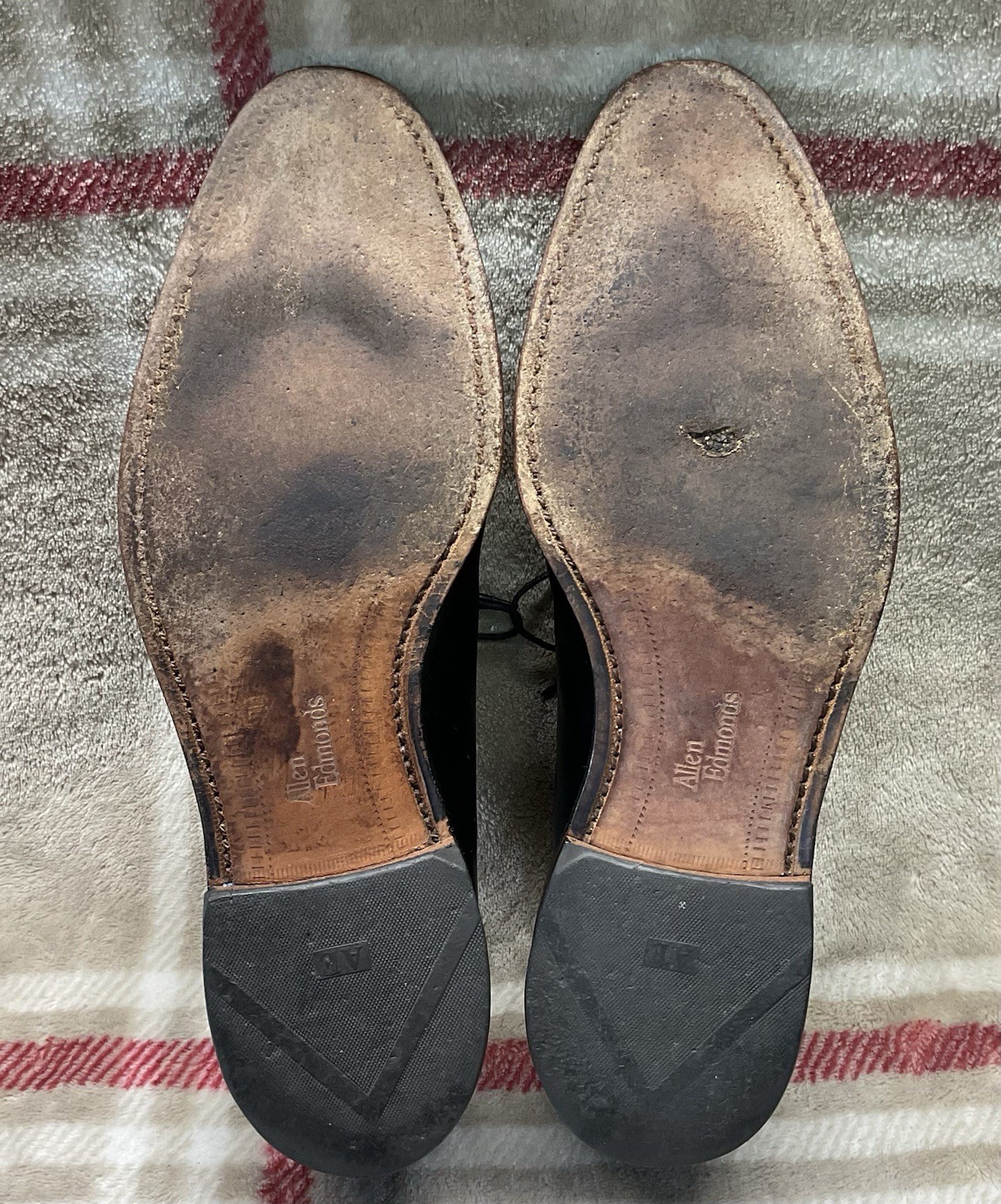 ALLEN EDMONDS DELRAY Split Toe Black Leather Dres… - image 2