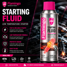 FLAMINGO Premium Starting Fluid | For Petrol and Diesel Engines 450mml USA