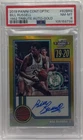 2019-20 Panini Contenders Optic Bill Russell 1982 Tribute Gold Auto #9/10 PSA 8
