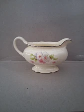 Vintage Homer Laughlin, China Virginia Rose, Creamer w/ Silver Trim A41 N8, USA