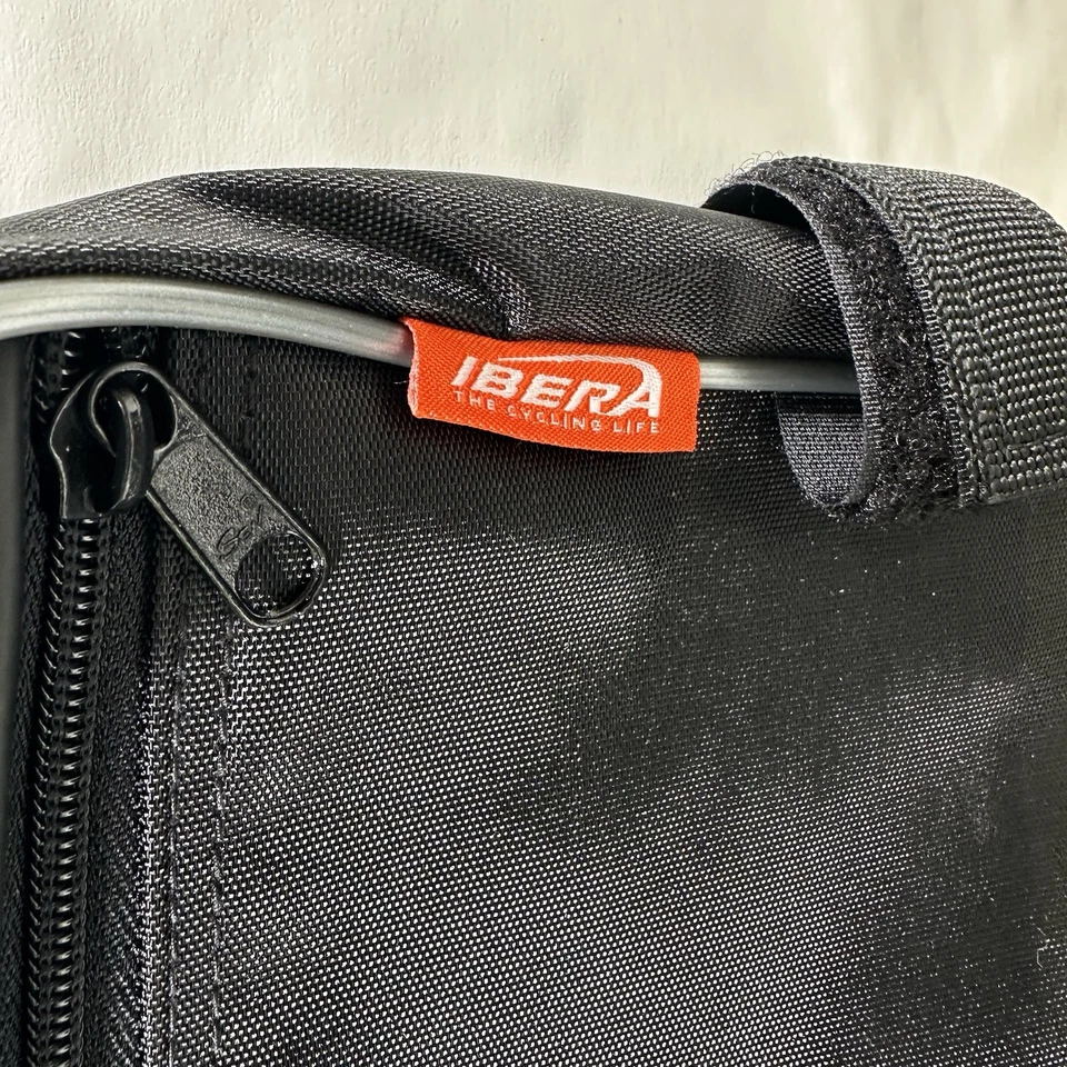 "Ibera Triangle Bike Frame Bag – Water-Resistant Saddle Bag, Black & Orange - Image 3 of 4