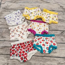 Lot of 7 Pairs Kids Training Unders; Hanna Andersson X Disney All Sized XS (3t)