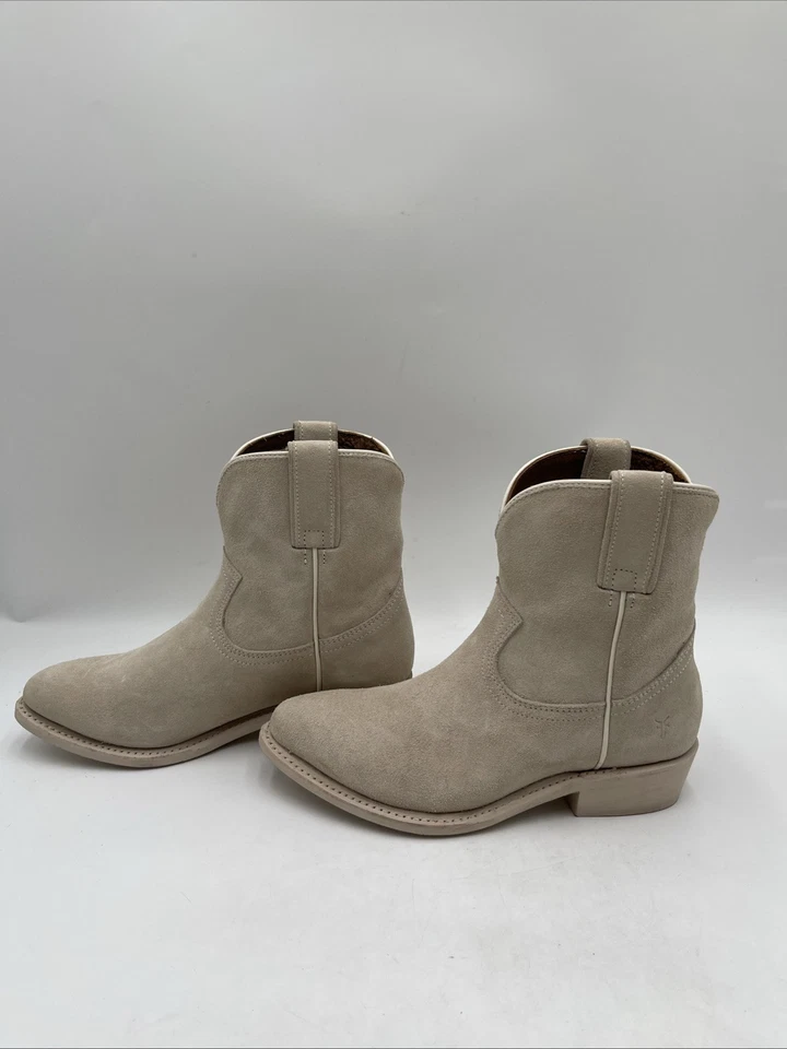 Frye Women's Billy Short Boots Ivory Size 6M - Image 3 of 4