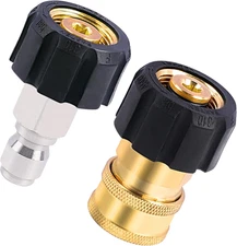 Pressure Washer Adapter Set, M22 14Mm to 3/8 Inch Quick Connect and Disconnect F
