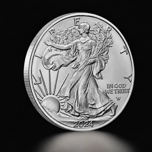 2024 $1 American Silver Eagle 1 oz Uncirculated BU Coin - product listing photo