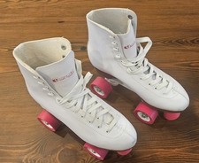 Chicago Skates - Ladies Classic Quad Roller Skates - White Size US 10