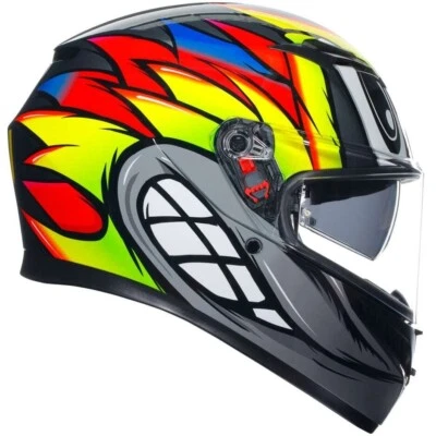 Casque Moto Intégrale AGV K3 ECE22.06 Multi Birdy 2.0 Black Yellow Red Taille XL - Photo 1/4