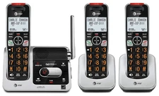 AT&T BL102-3 DECT 6.0 Cordless Phone 3-Handset System with Answering Machine