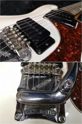Morales ZES-300 Mosrite Style Electric Guitar 1960s White