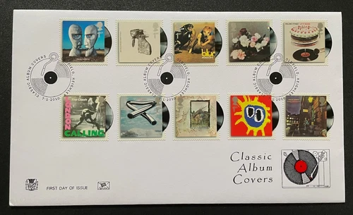 2010 Classic Album Covers Stuart FDC. Unaddressed and with Oldfield SHS