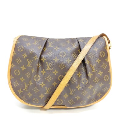 100% Authentic Louis Vuitton Menilmontant MM Monogram Crossbody B