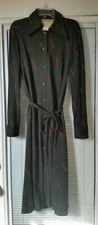 VINTAGE 70'S DIANE VON FURSTENBERG SHIRT DRESS BELTED MIDI XS/S