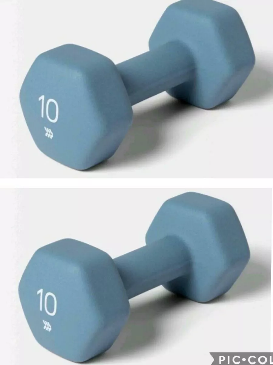 10 lb Dumbbell Set 20 lb total All in Motion Fitness Neoprene FAST SHIPPING