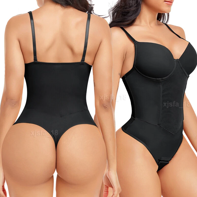 Women's Tummy Control Bodysuit Shapewear with Built-in Bra-image