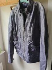 Soft Leather Jacket Petrol Blue 38 Sienna De Luca Designer Vintage