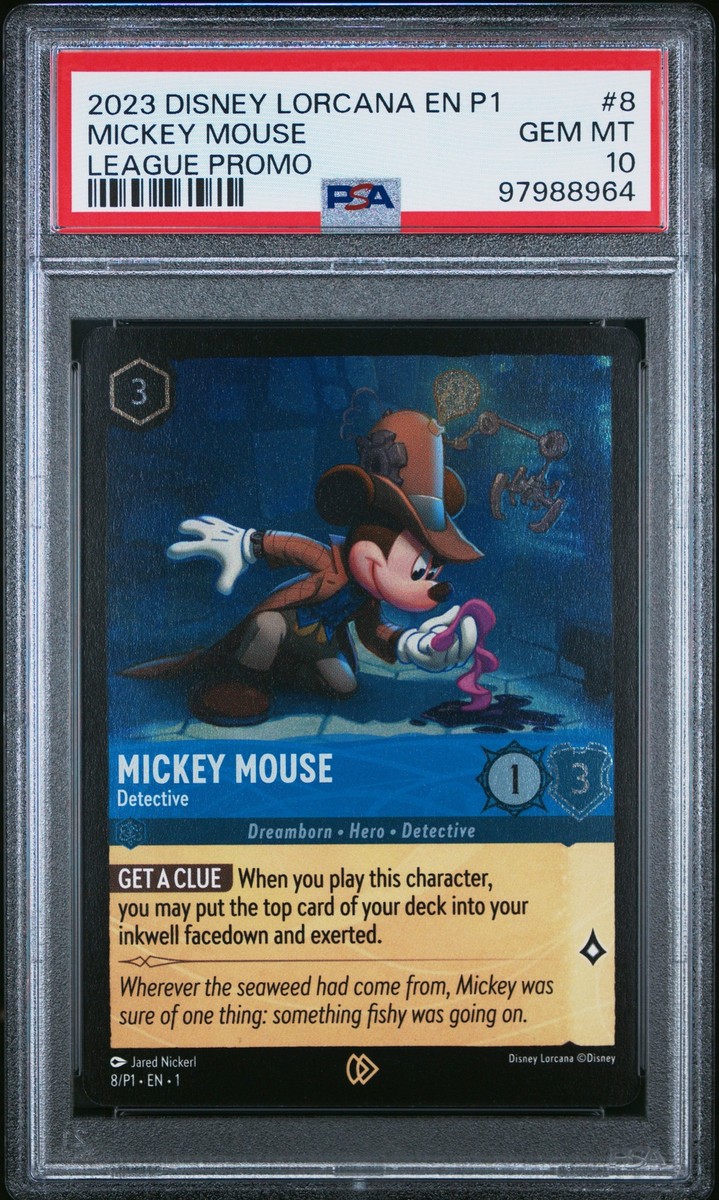 2023 DISNEY LORCANA EN P1-PROMO LEAGUE PROMO #8 MICKEY MOUSE