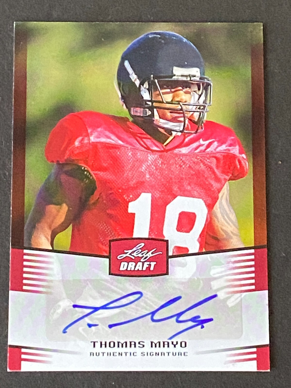 Thomas Mayo 2012 Leaf Draft Auto #TM1