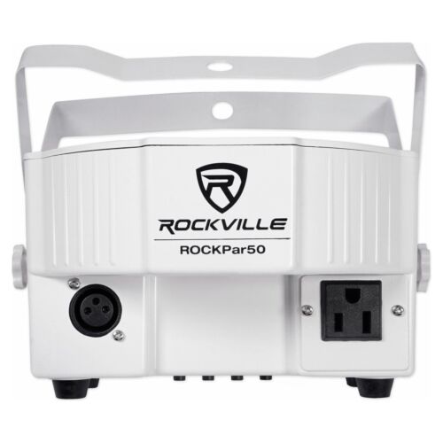 (10) Rockville RockPAR50 WHT LED RGB Par Can DJ/Club DMX Wash Lights+Cables - Picture 7 of 11