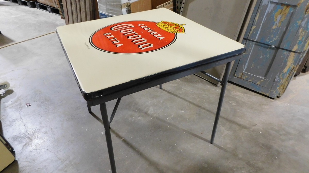 Corona Metal Table with Legs-Mexican-Restaurant- Bar-29x29-Beer