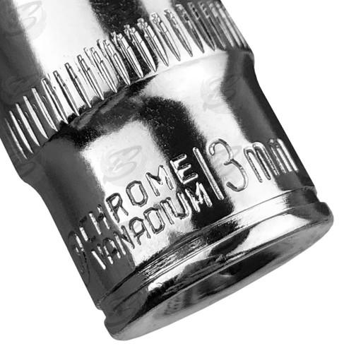 BERGEN-1-4-034-INCH-Drive-Deep-Socket-Set-Long-Reach-Sockets-4mm-13mm-11pc-6PT-Hex