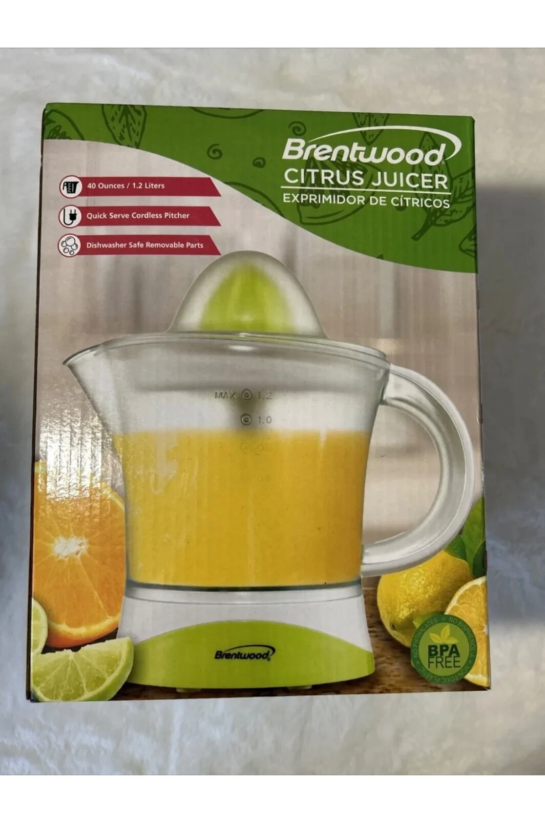 Brentwood 1.2 lt Citrus Juice Extractor