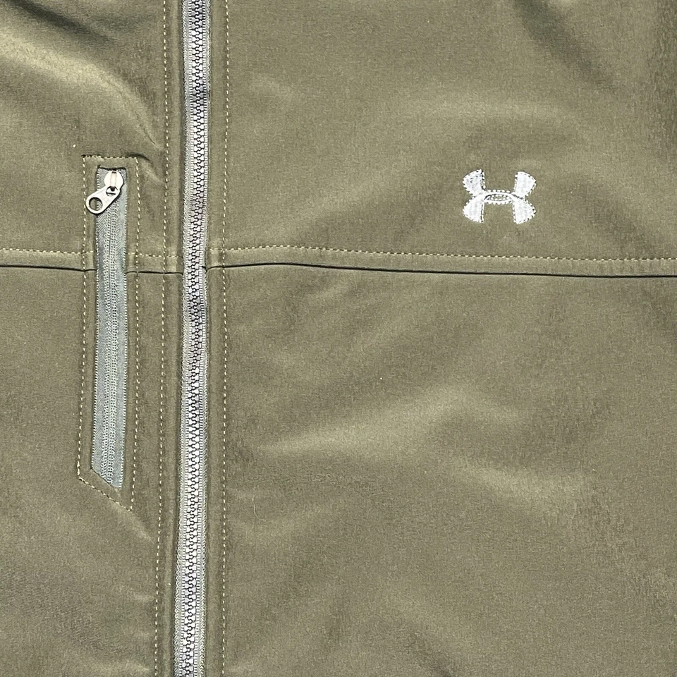 Under Armour Cold Gear Jacket Womens XXL Green Summit Series Nylon Soft Shell - Image 3 of 4