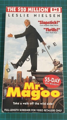 Mr.Magoo [ VHS ] PROMO SCREENER - Slapstick Comedy | Starring