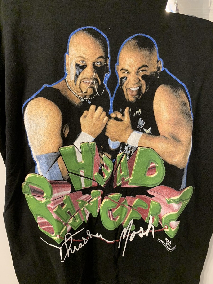 90s THE HEADBANGERS Tシャツ WCW WWF WWE New Vintage 1998 WWF WWE Headbangers Youth Size Large Men's