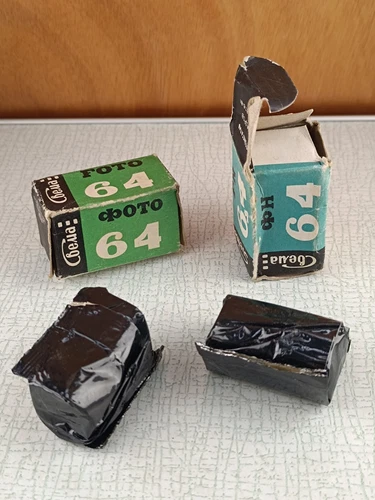 Vintage Soviet 35mm Film SVEMA B&W Negative expired FOTO 64 USSR Camera Cassette