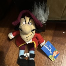 Toy Factory Captain Hook Plush Peter Pan 11" Stuffed Toy Collectible Disney