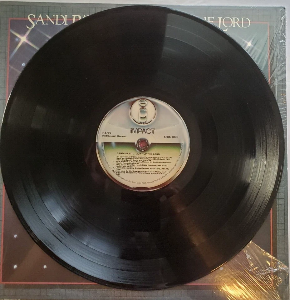 Sandi Patti - Lift Up The Lord Vinyl Impact Records  - Image 3 of 4