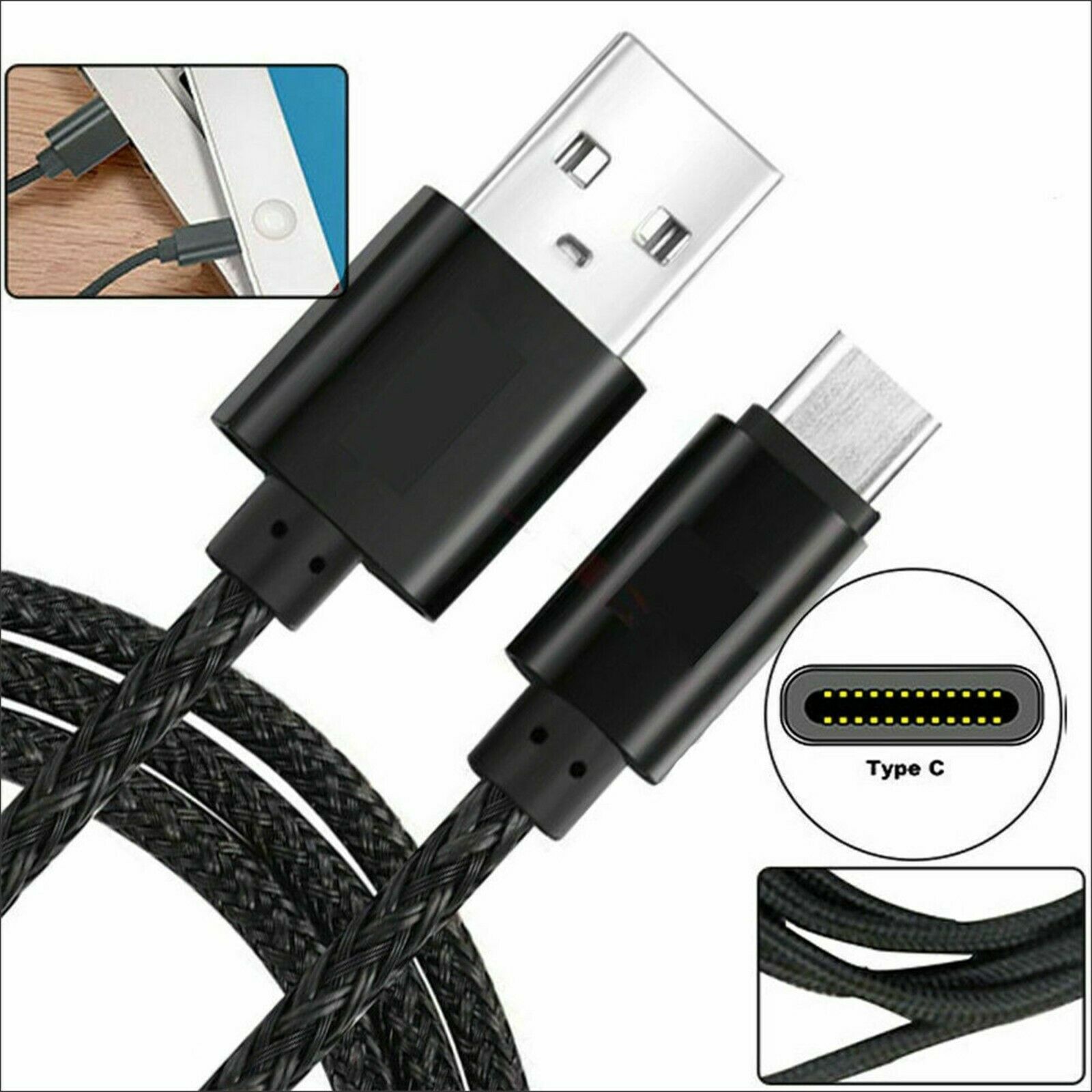 Fast Charger Lead Type C Phone Charging Cable For Samsung A12 A21s A32 A42 A52 eBay