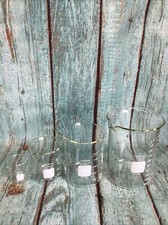 4pc Corning Pyrex 50,250,600, 1000ml Griffin Beaker Double scale graduated glass