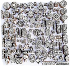 Royal Kraft Assorted Wooden Block Printing Stamps Set of 25