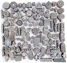 Royal Kraft Assorted Wooden Block Printing Stamps (Set of 25)