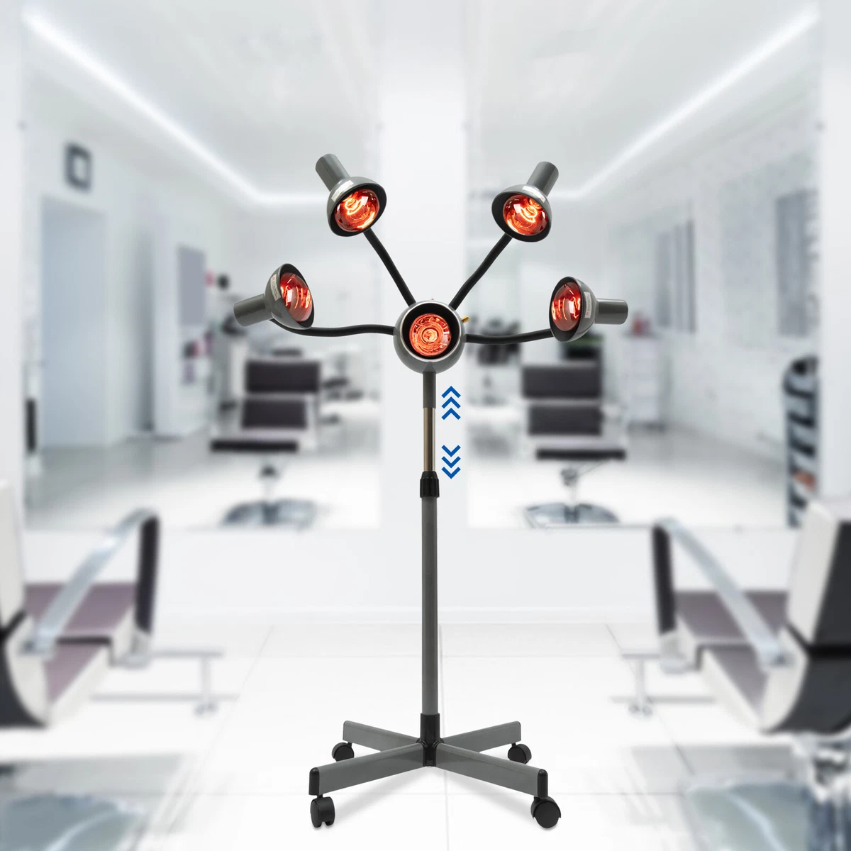 Infrared hair color processor red light dryer top