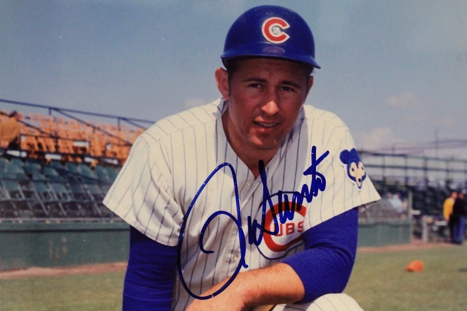 Ron Santo Chicago Cubs (d.10) 5X Gold Glove HOF Autograph 8x10 Photo JSA 17F - Image 2 of 4