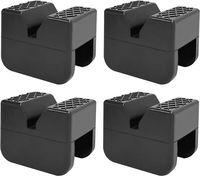 Jack Stand Pads, Universal Rubber Jack Pad Adapter, Rail Pinch Welds Protector, 