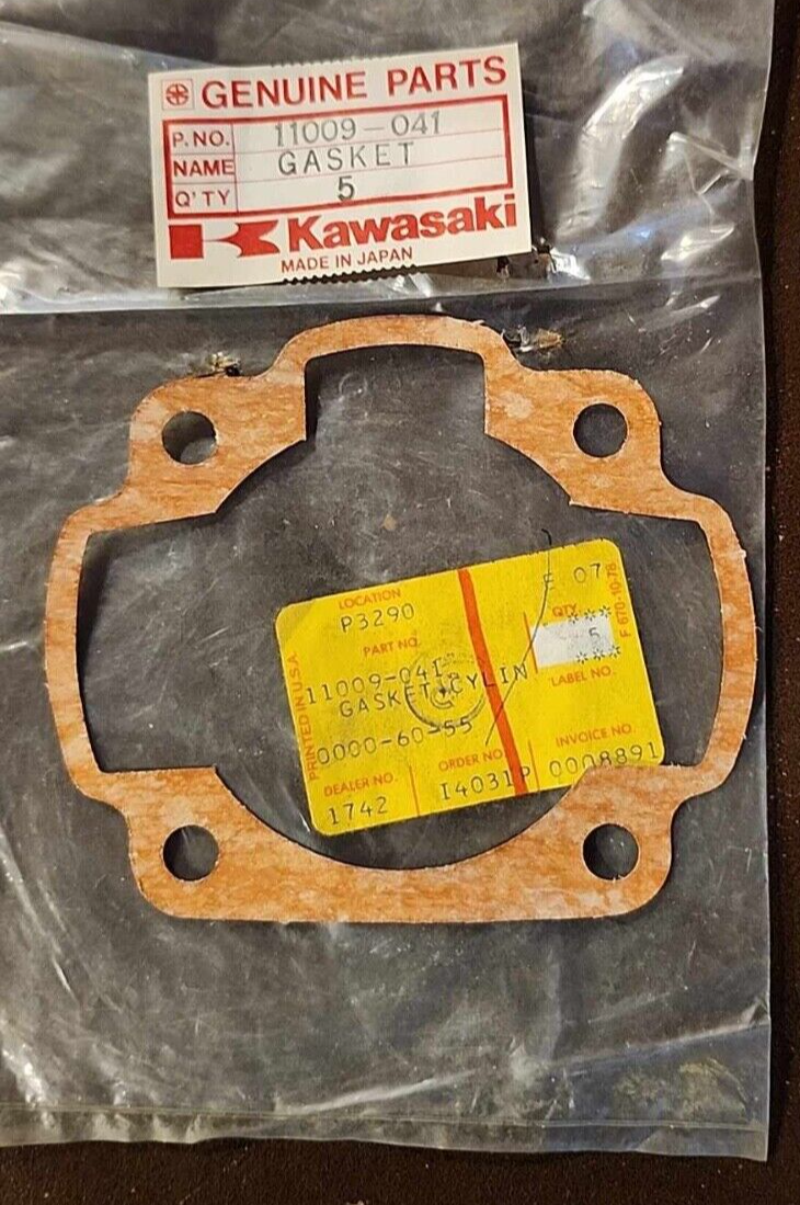 ◯kek NOS Kawasaki OEM Cylinder Base Gasket 76-79 KD175 76-78 KE175