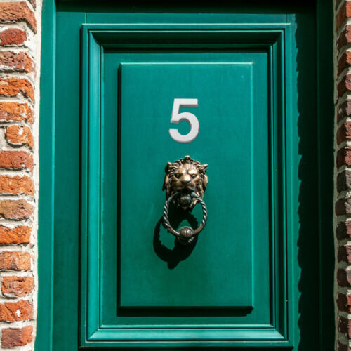10 Pcs House Number Label Sticker Door Sign Numbers Self Adhesive Office