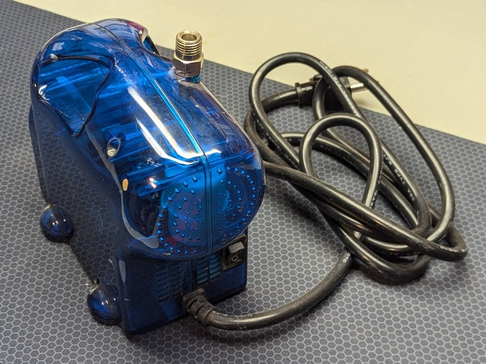 Airbrush compressor Testors Blue Ice eBay