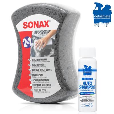 Car Shampoo Concentrate Detailmate 100ml Sonax 2 in 1 Multi Sponge Car