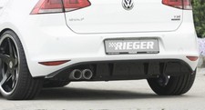 Rieger CUP Diffusor SCHWARZ für VW Golf 7 VII Heck Ansatz Stoßstange GTD DER Li 